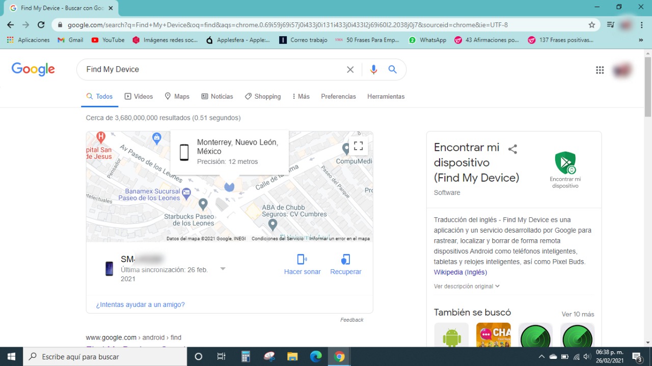 Localizar un celular desde Google de forma fácil